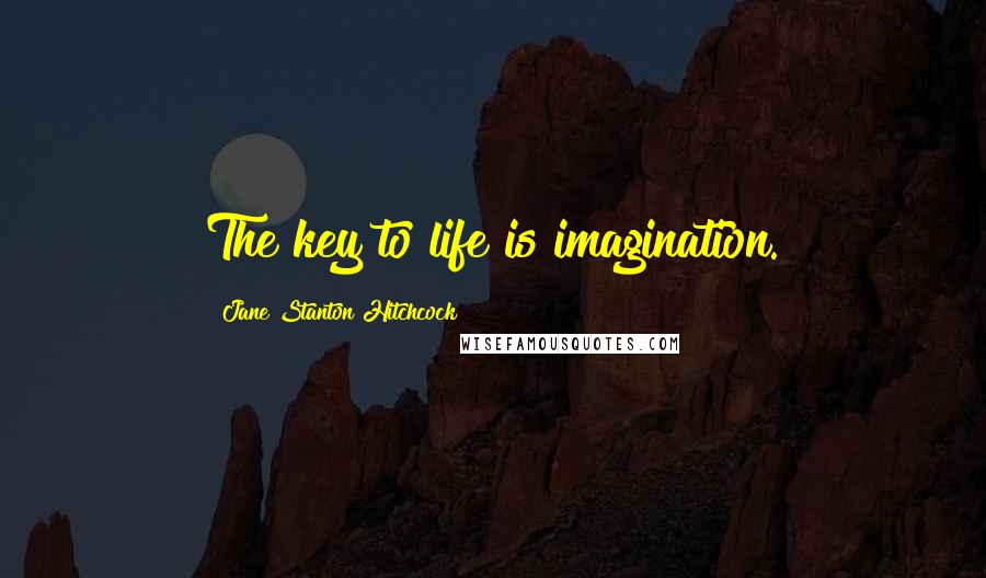 Jane Stanton Hitchcock Quotes: The key to life is imagination.