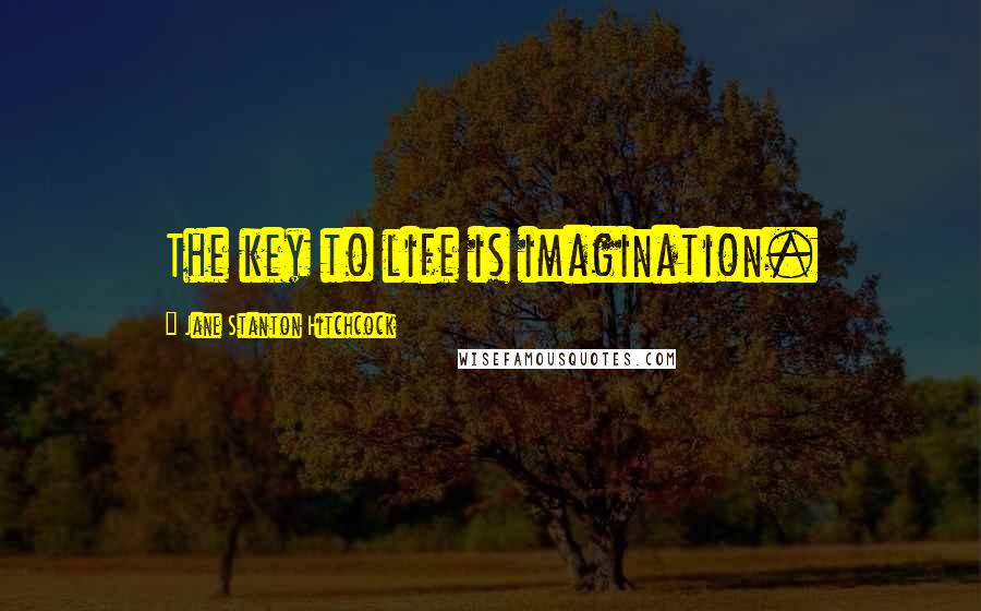 Jane Stanton Hitchcock Quotes: The key to life is imagination.
