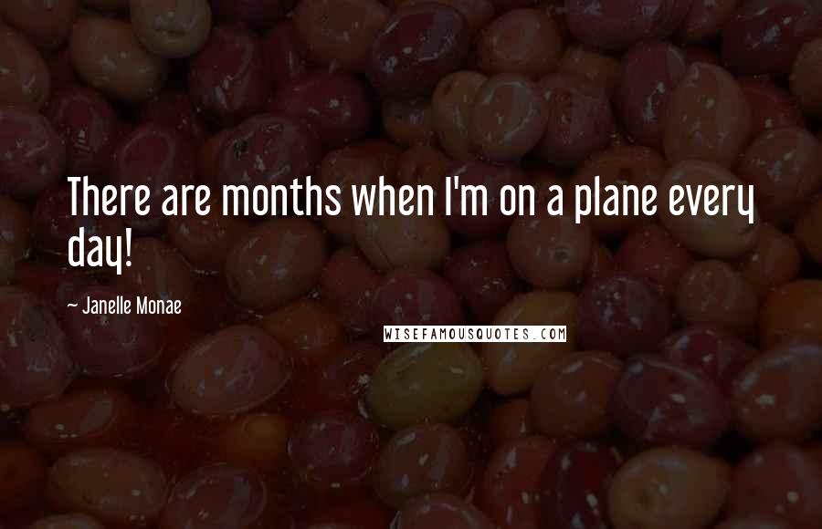 Janelle Monae Quotes: There are months when I'm on a plane every day!