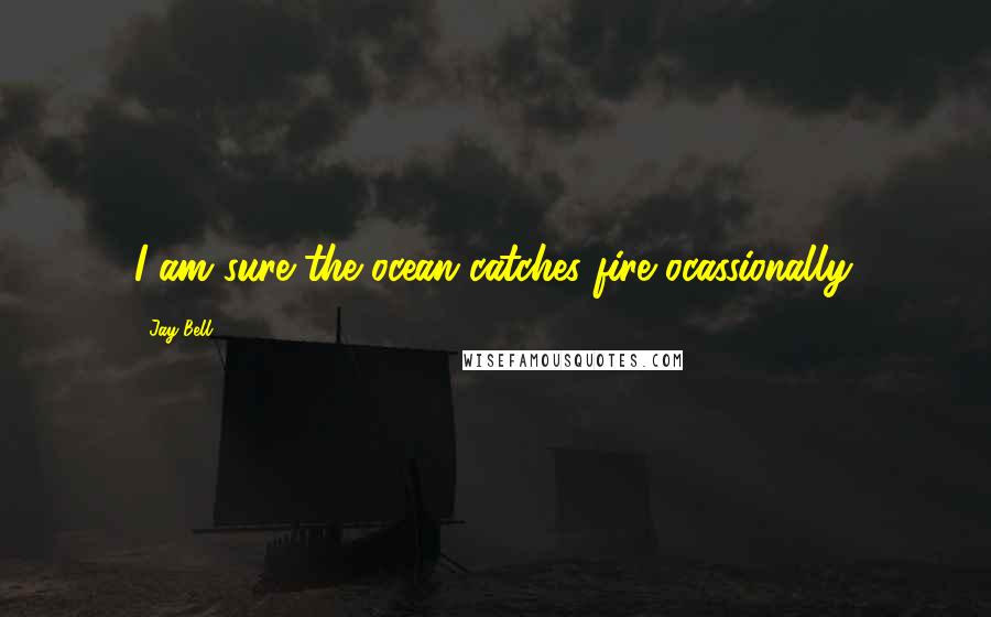 Jay Bell Quotes: I am sure the ocean catches fire ocassionally.