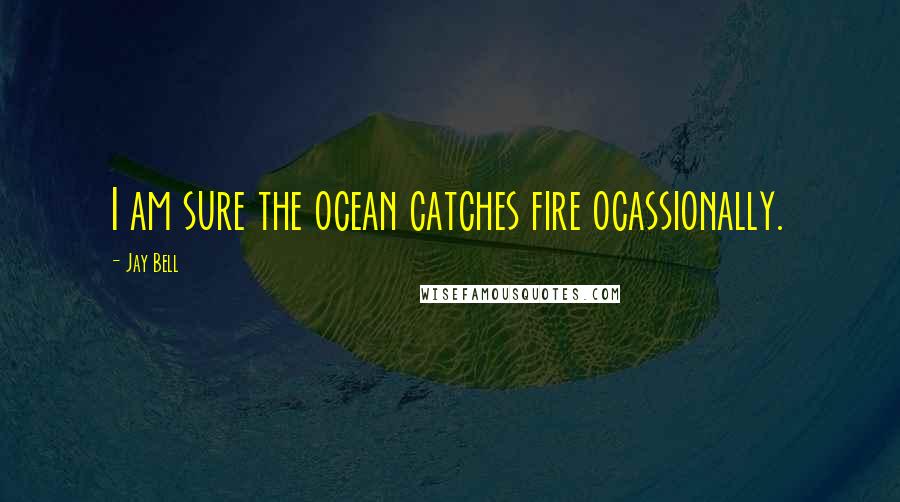 Jay Bell Quotes: I am sure the ocean catches fire ocassionally.