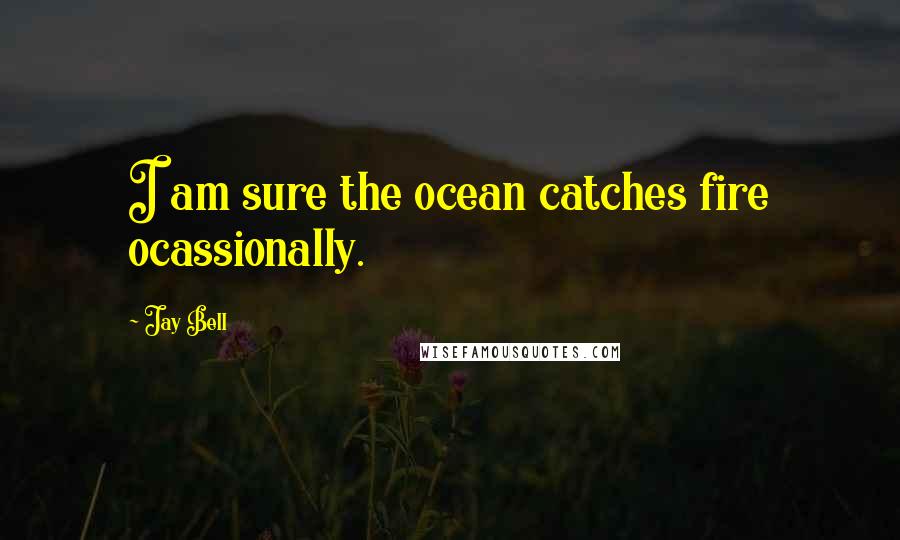 Jay Bell Quotes: I am sure the ocean catches fire ocassionally.