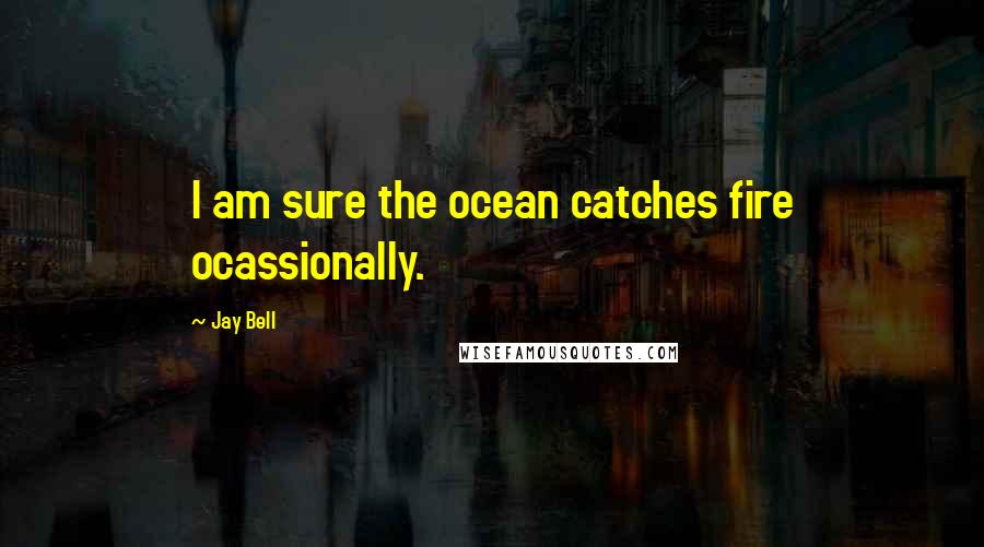 Jay Bell Quotes: I am sure the ocean catches fire ocassionally.