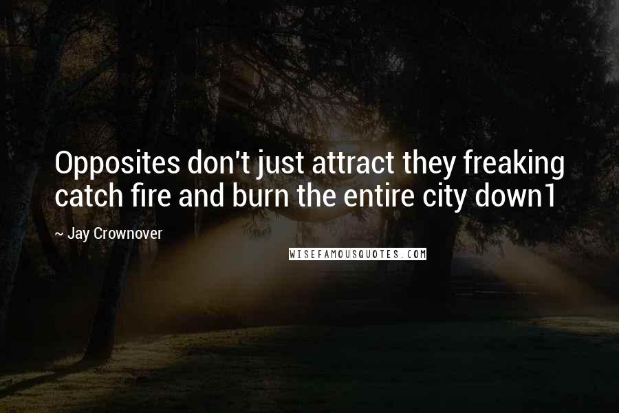 Jay Crownover Quotes: Opposites don't just attract they freaking catch fire and burn the entire city down1