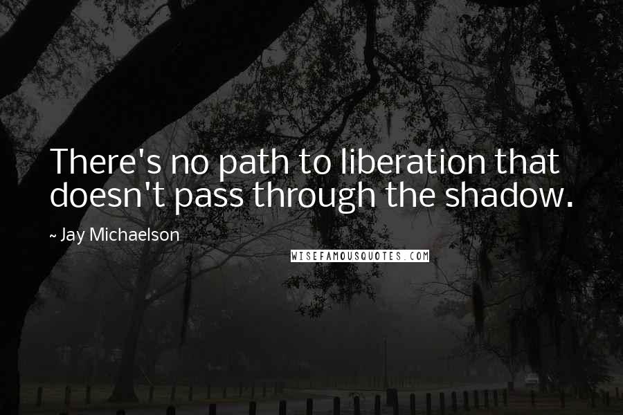 Jay Michaelson Quotes: There's no path to liberation that doesn't pass through the shadow.