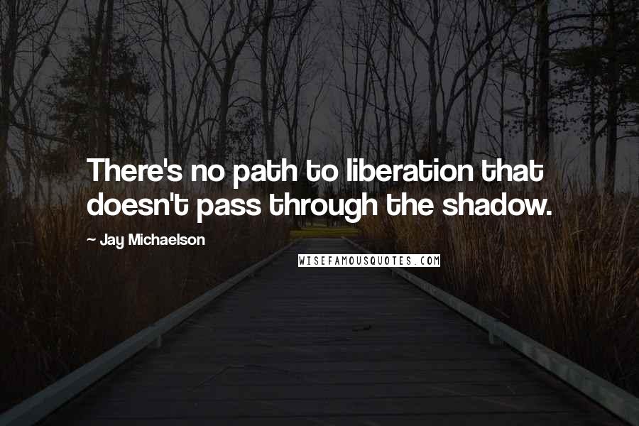 Jay Michaelson Quotes: There's no path to liberation that doesn't pass through the shadow.