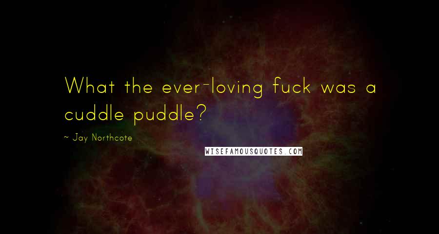 Jay Northcote Quotes: What the ever-loving fuck was a cuddle puddle?