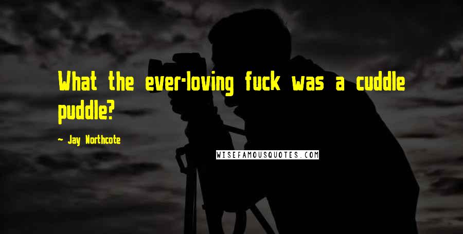 Jay Northcote Quotes: What the ever-loving fuck was a cuddle puddle?