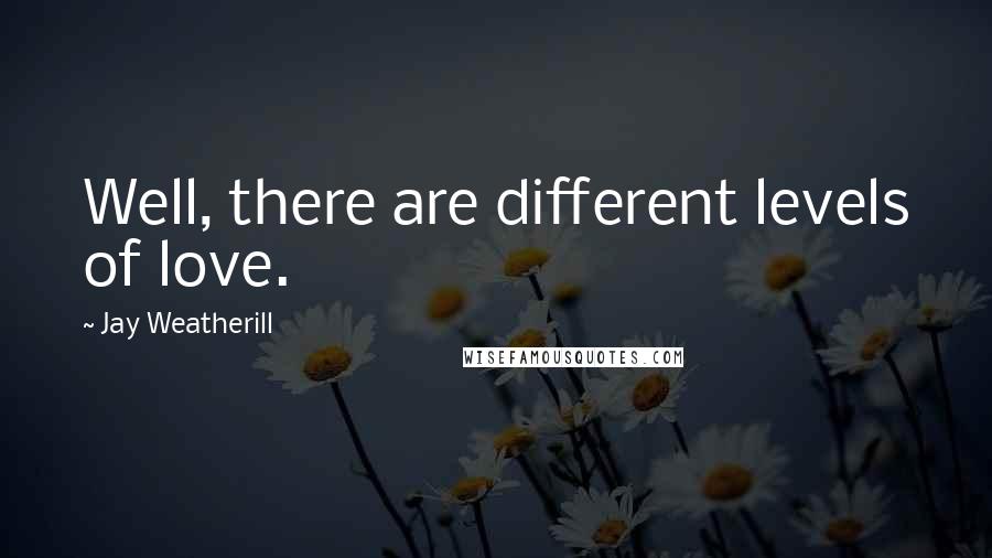Jay Weatherill Quotes: Well, there are different levels of love.