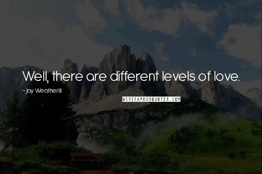 Jay Weatherill Quotes: Well, there are different levels of love.