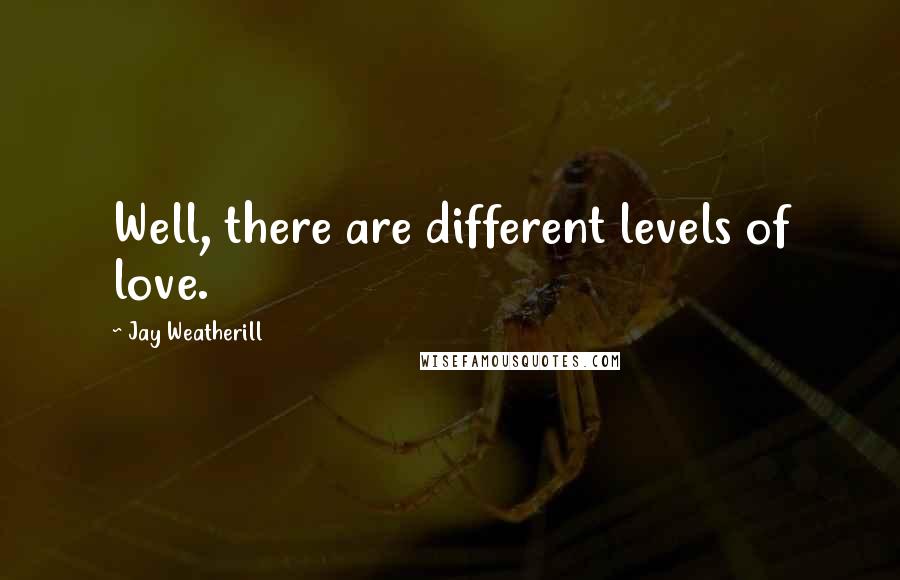 Jay Weatherill Quotes: Well, there are different levels of love.