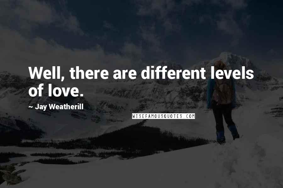 Jay Weatherill Quotes: Well, there are different levels of love.