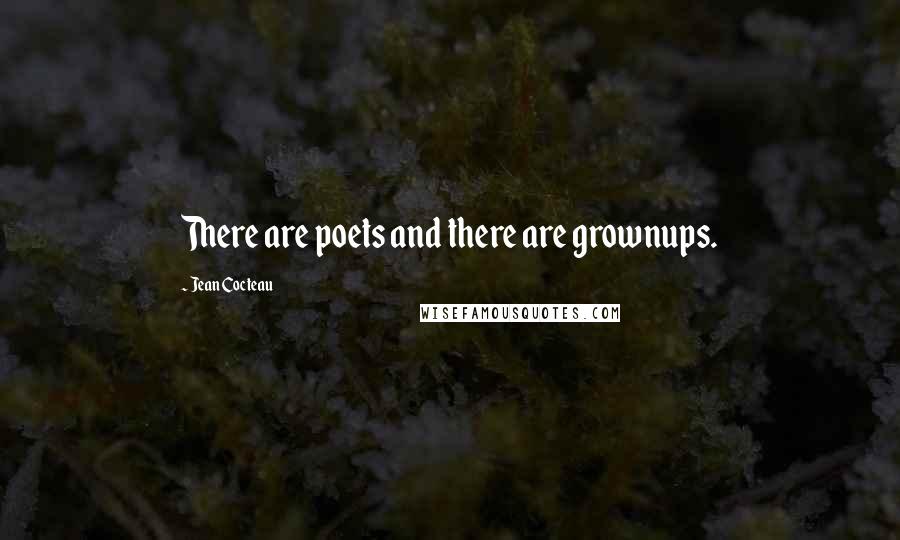 Jean Cocteau Quotes: There are poets and there are grownups.