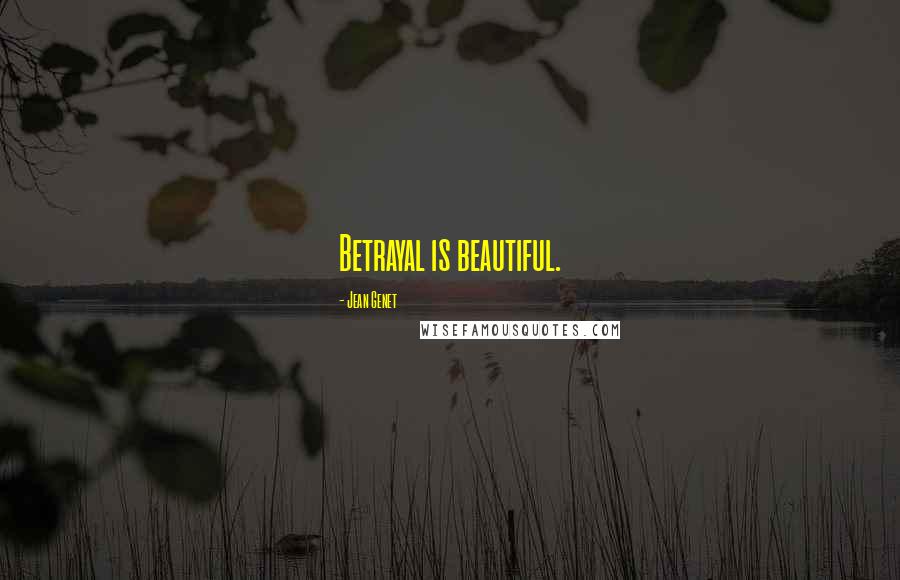 Jean Genet Quotes: Betrayal is beautiful.