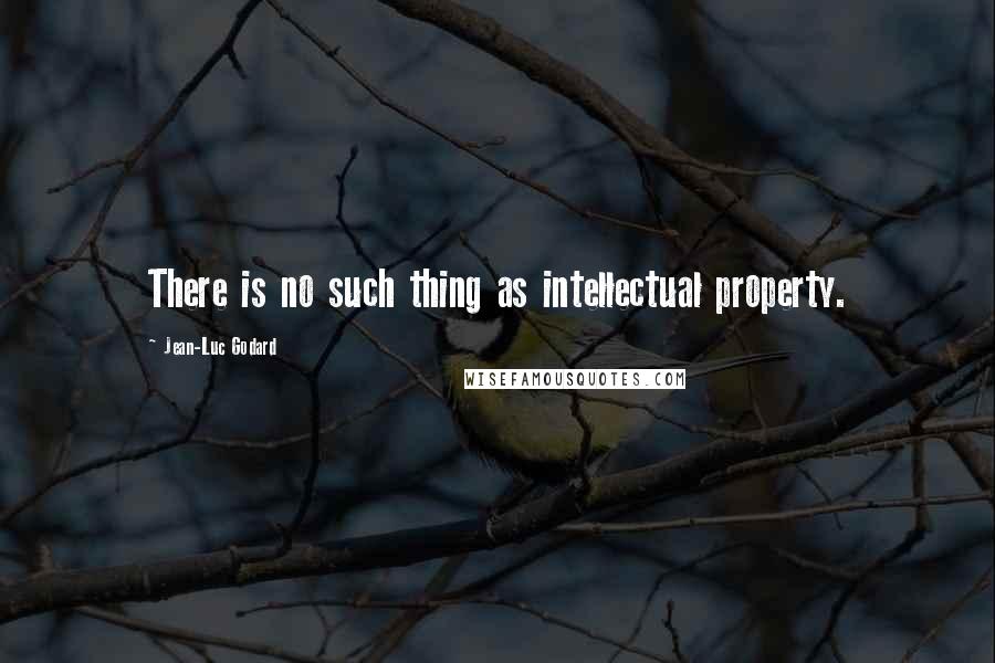 Jean-Luc Godard Quotes: There is no such thing as intellectual property.