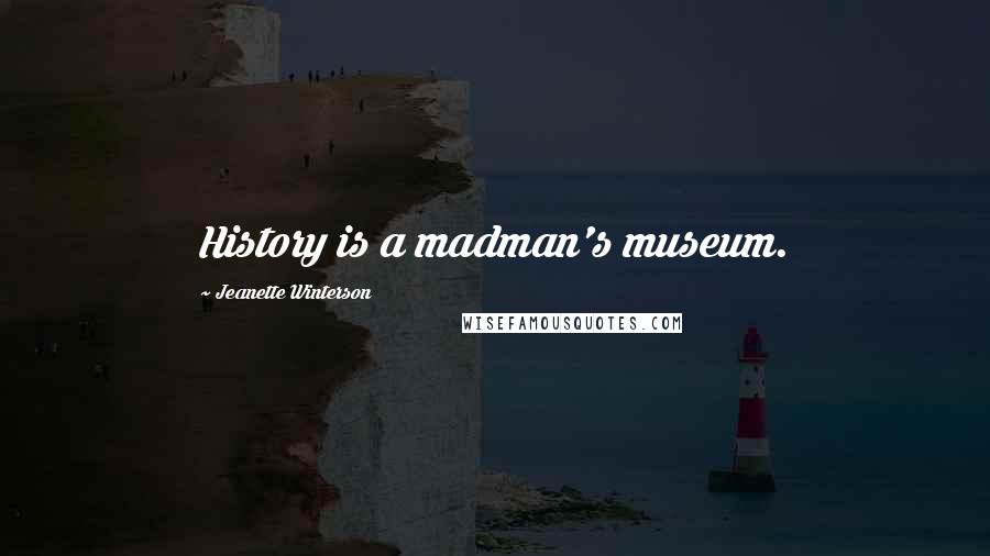 Jeanette Winterson Quotes: History is a madman's museum.