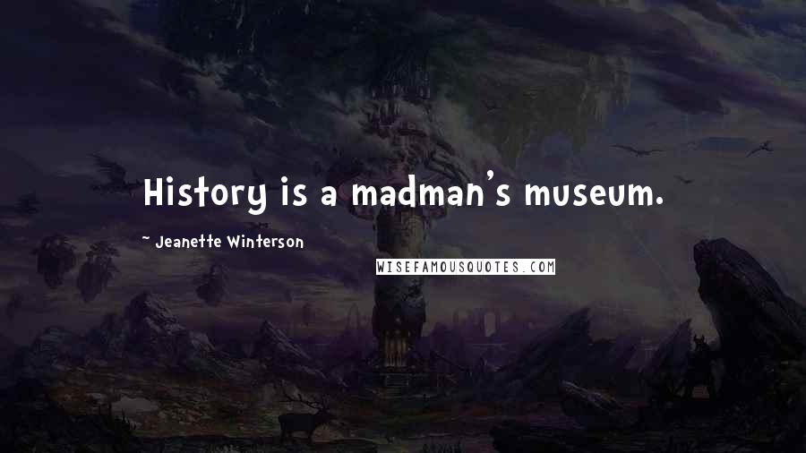 Jeanette Winterson Quotes: History is a madman's museum.