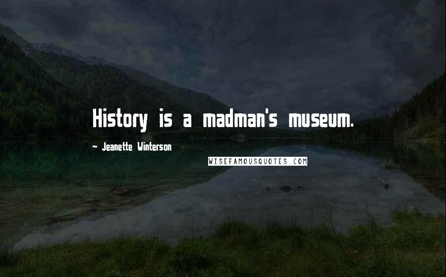 Jeanette Winterson Quotes: History is a madman's museum.