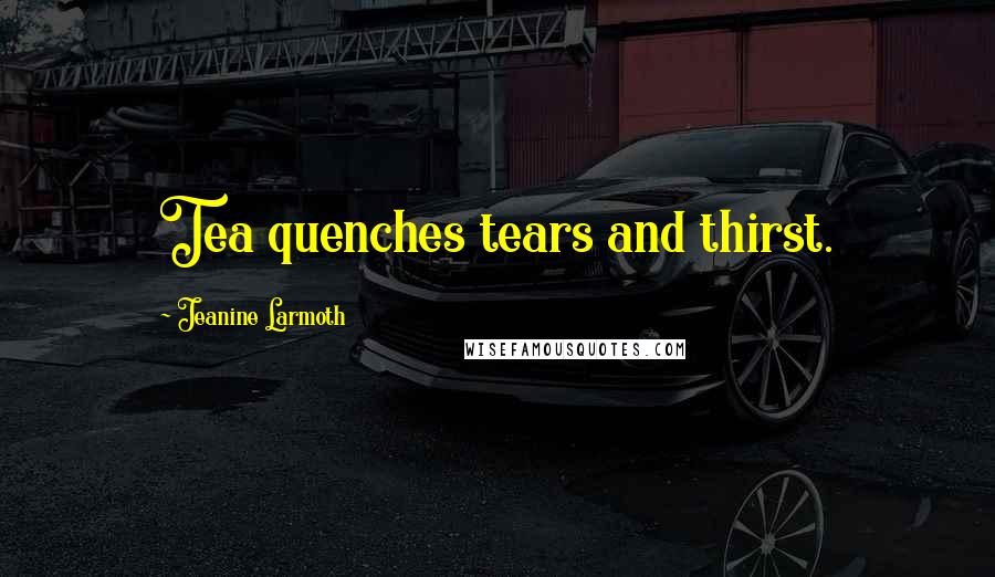 Jeanine Larmoth Quotes: Tea quenches tears and thirst.