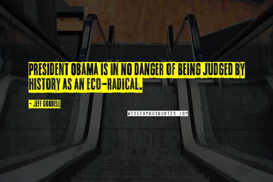 Jeff Goodell Quotes: President Obama is in no danger of being judged by history as an eco-radical.