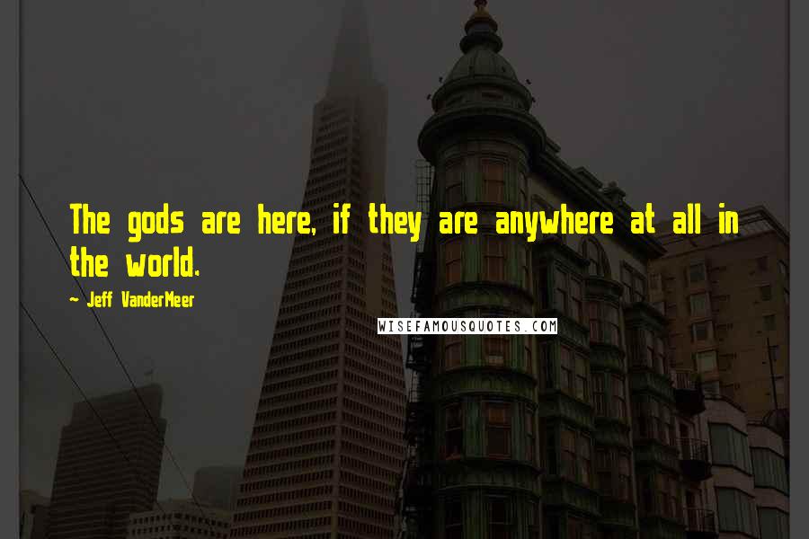 Jeff VanderMeer Quotes: The gods are here, if they are anywhere at all in the world.