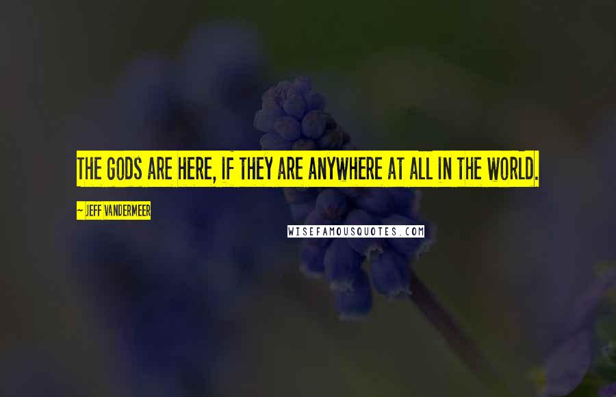 Jeff VanderMeer Quotes: The gods are here, if they are anywhere at all in the world.