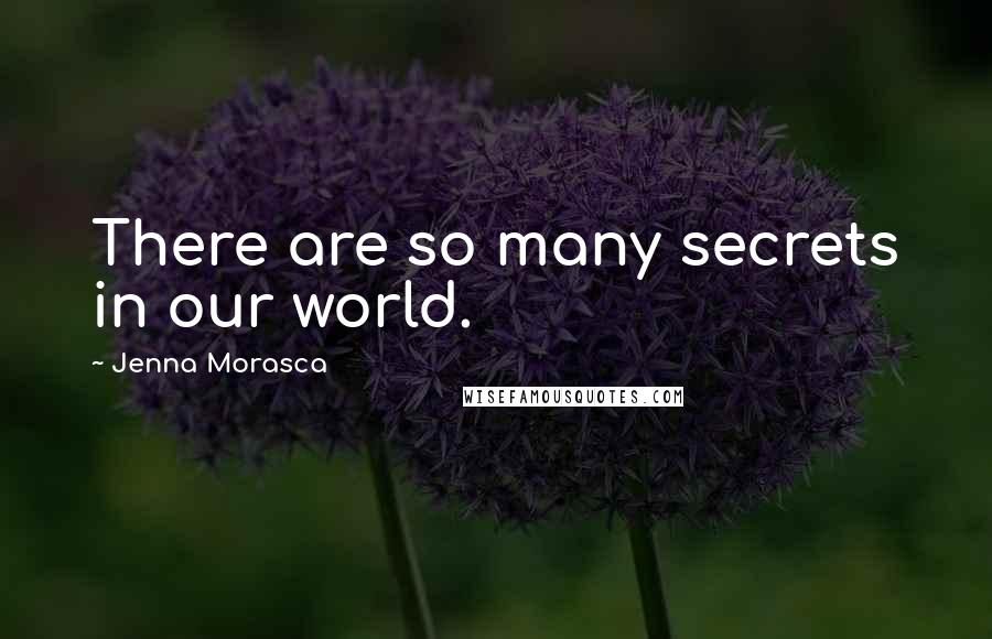 Jenna Morasca Quotes: There are so many secrets in our world.