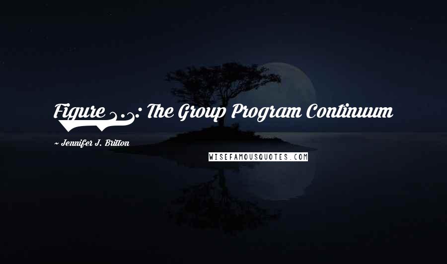 Jennifer J. Britton Quotes: Figure 2.1: The Group Program Continuum