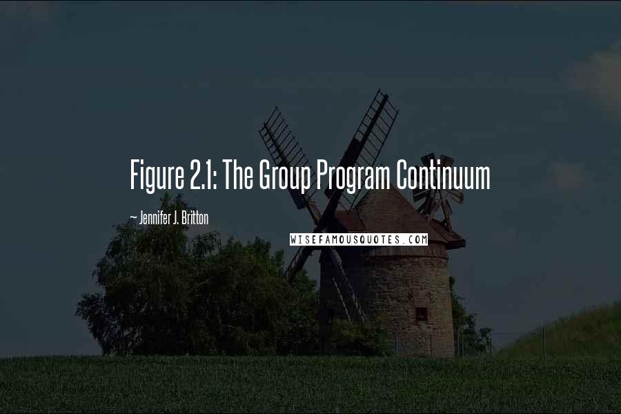 Jennifer J. Britton Quotes: Figure 2.1: The Group Program Continuum