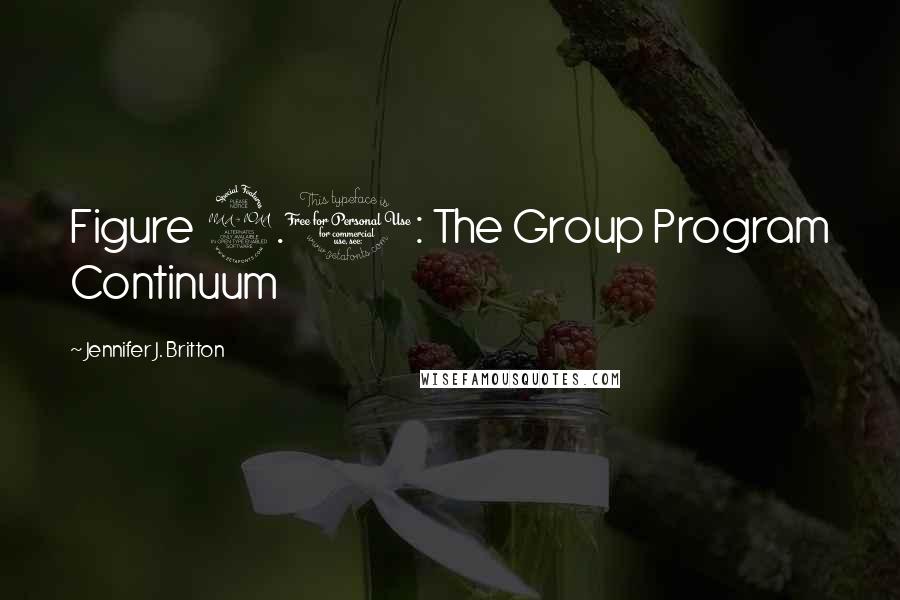 Jennifer J. Britton Quotes: Figure 2.1: The Group Program Continuum