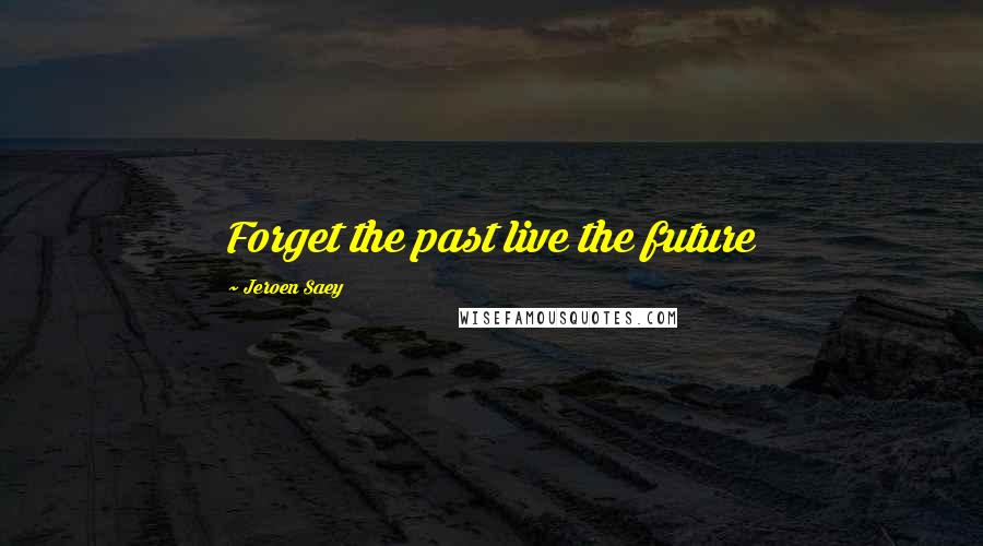 Jeroen Saey Quotes: Forget the past live the future