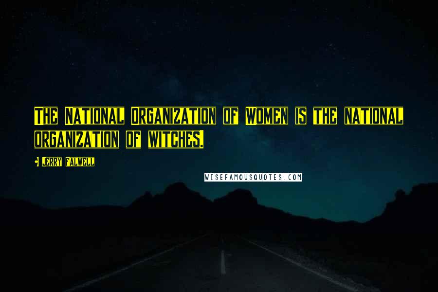 Jerry Falwell Quotes: The National Organization of Women is the national organization of witches.
