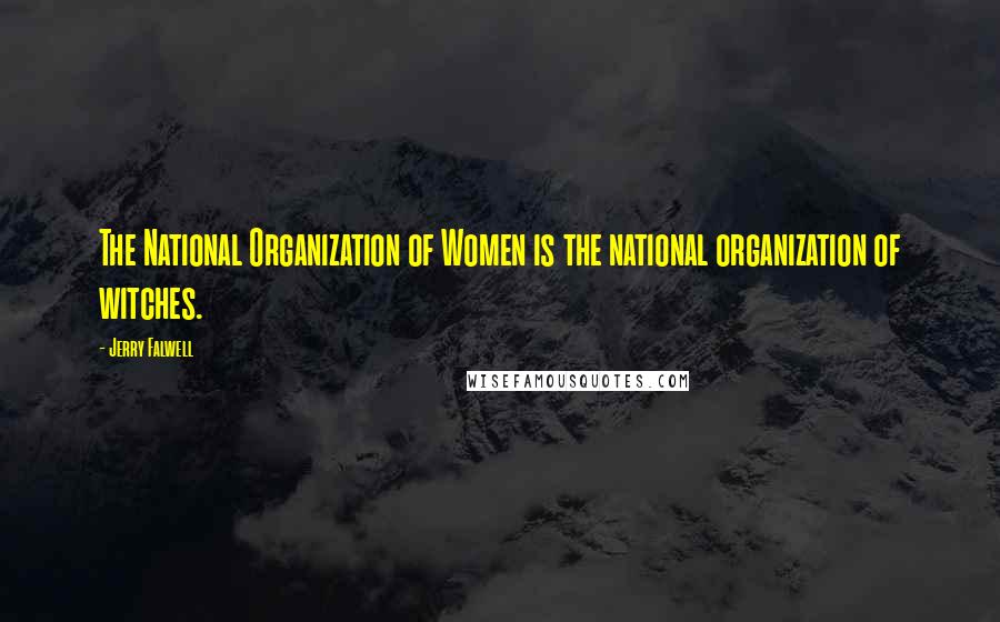 Jerry Falwell Quotes: The National Organization of Women is the national organization of witches.