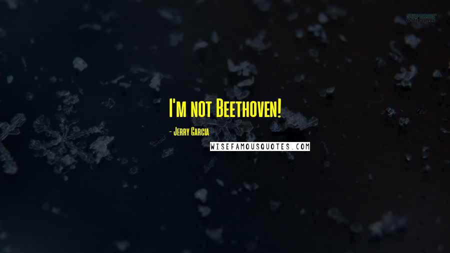 Jerry Garcia Quotes: I'm not Beethoven!