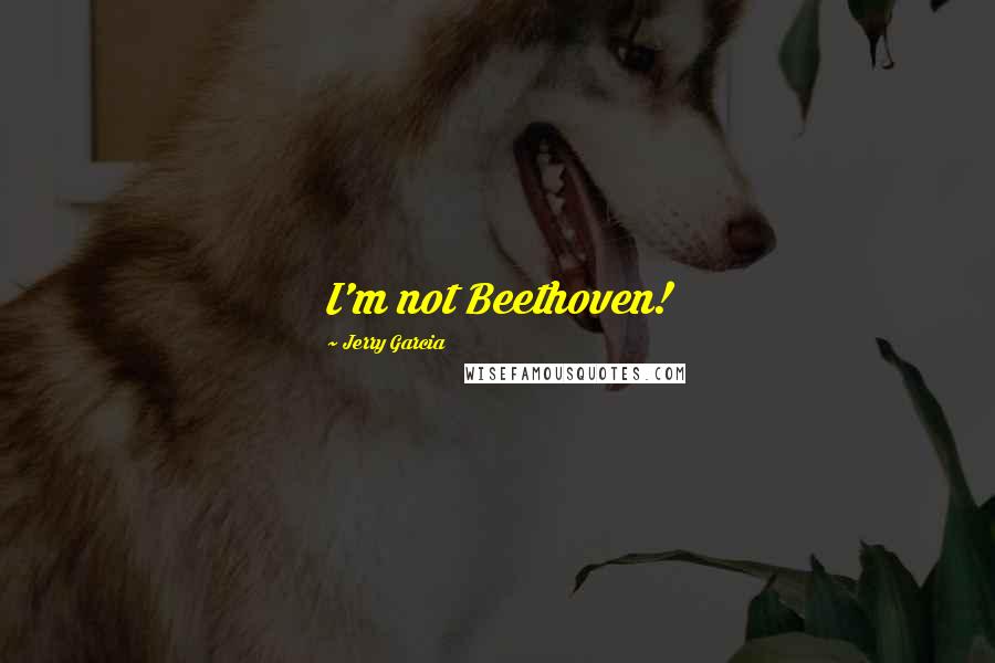 Jerry Garcia Quotes: I'm not Beethoven!