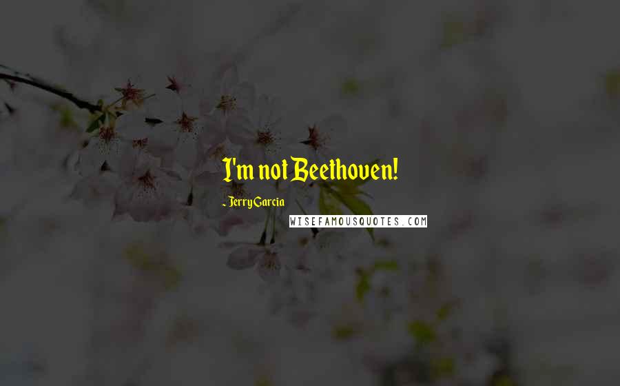 Jerry Garcia Quotes: I'm not Beethoven!