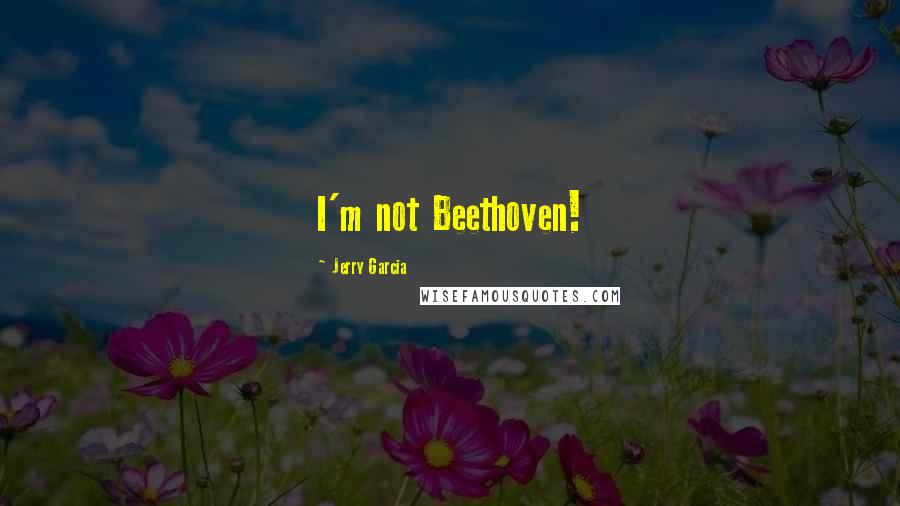 Jerry Garcia Quotes: I'm not Beethoven!