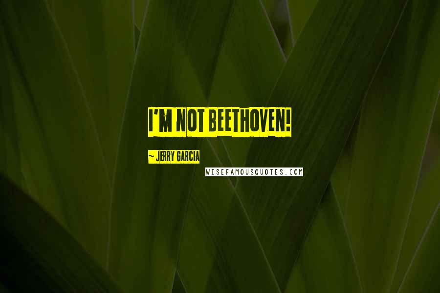 Jerry Garcia Quotes: I'm not Beethoven!