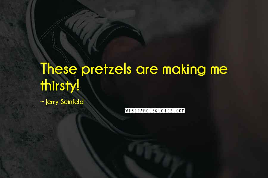 Jerry Seinfeld Quotes: These pretzels are making me thirsty!