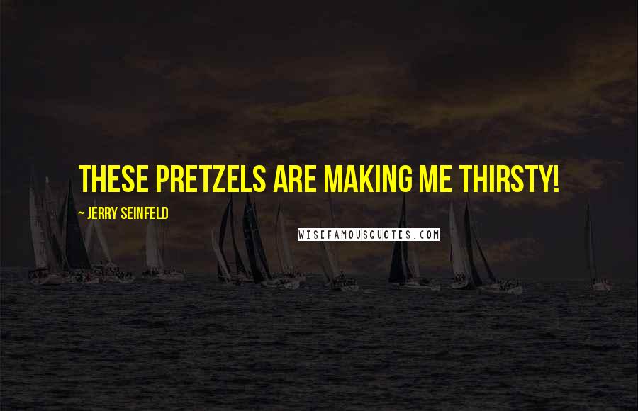 Jerry Seinfeld Quotes: These pretzels are making me thirsty!