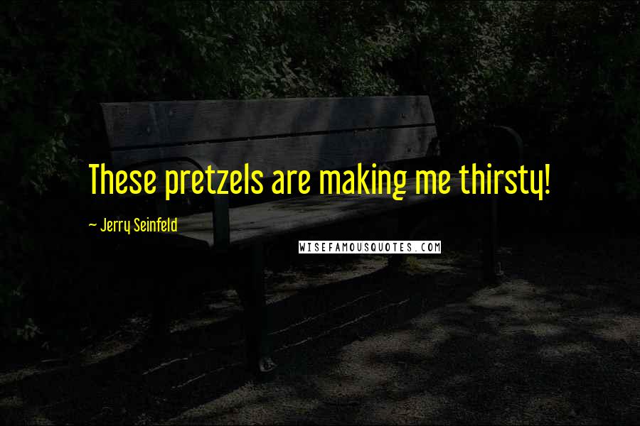 Jerry Seinfeld Quotes: These pretzels are making me thirsty!