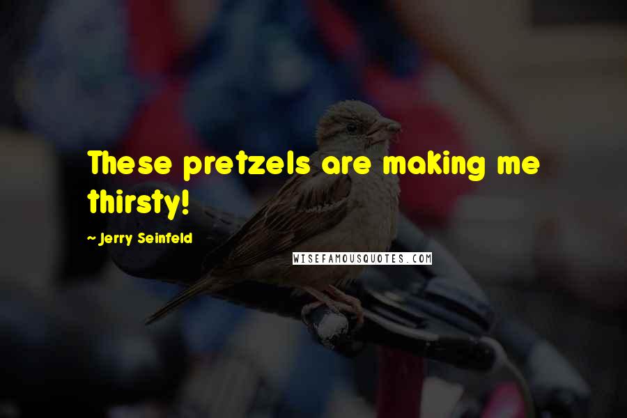 Jerry Seinfeld Quotes: These pretzels are making me thirsty!