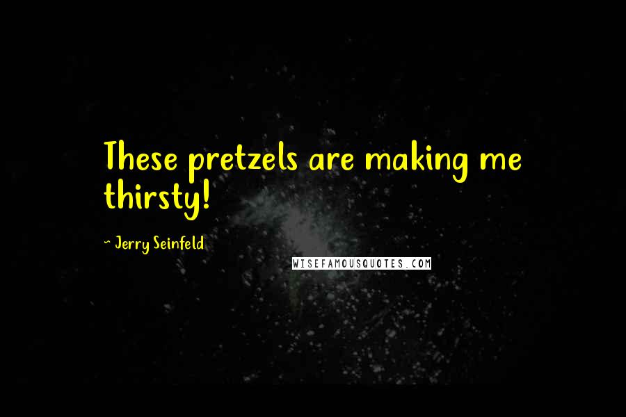 Jerry Seinfeld Quotes: These pretzels are making me thirsty!