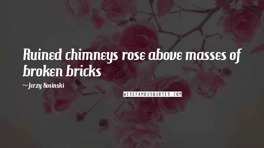 Jerzy Kosinski Quotes: Ruined chimneys rose above masses of broken bricks