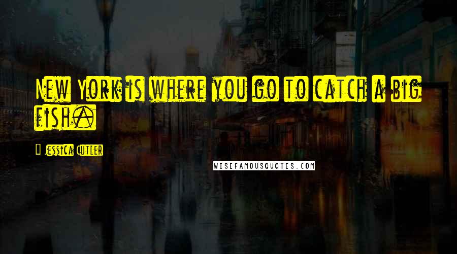 Jessica Cutler Quotes: New York is where you go to catch a big fish.