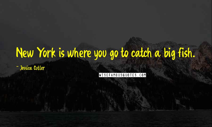 Jessica Cutler Quotes: New York is where you go to catch a big fish.