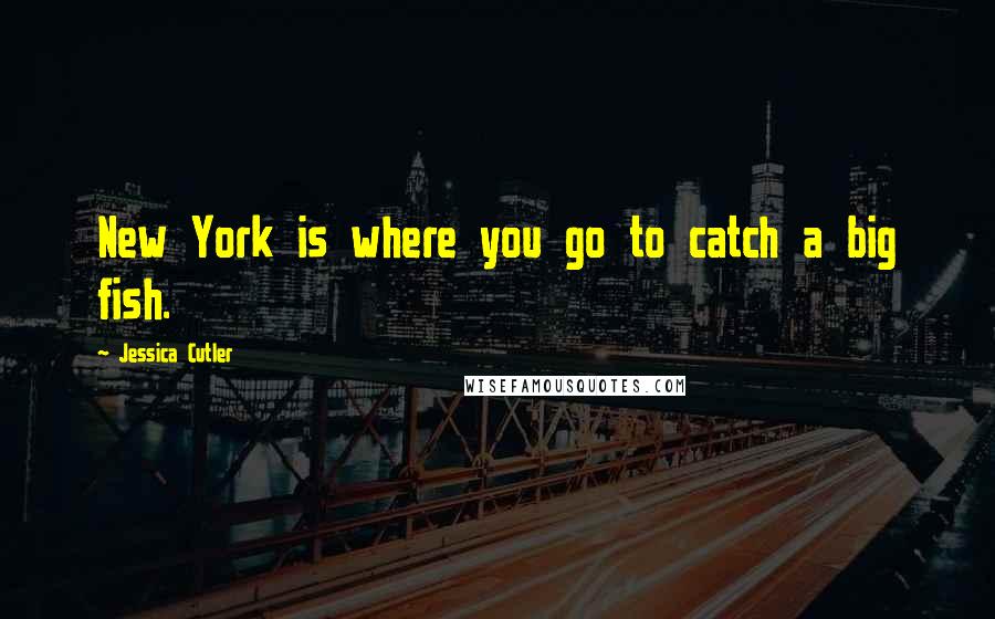 Jessica Cutler Quotes: New York is where you go to catch a big fish.