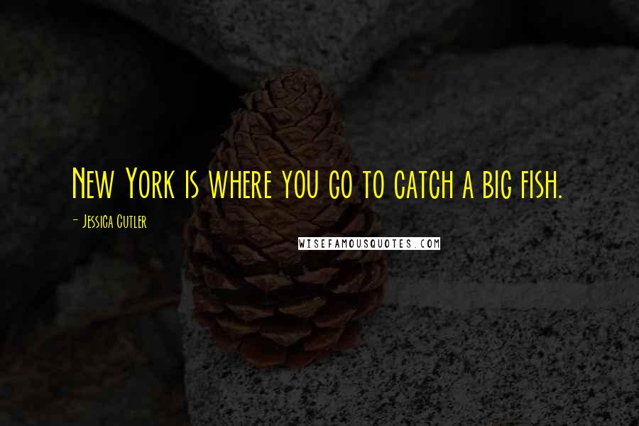Jessica Cutler Quotes: New York is where you go to catch a big fish.