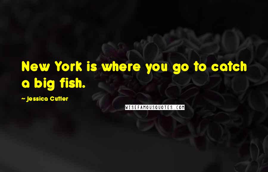 Jessica Cutler Quotes: New York is where you go to catch a big fish.