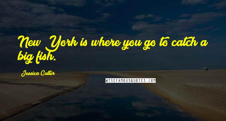 Jessica Cutler Quotes: New York is where you go to catch a big fish.